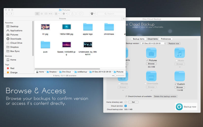 One Cloud Backup Mac