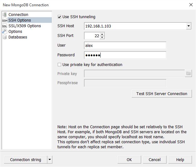 SSH options