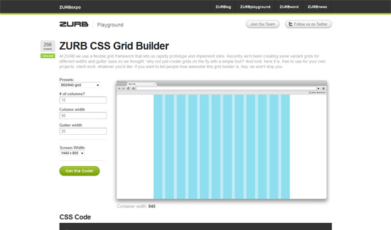 ZURB CSS Grid Builder